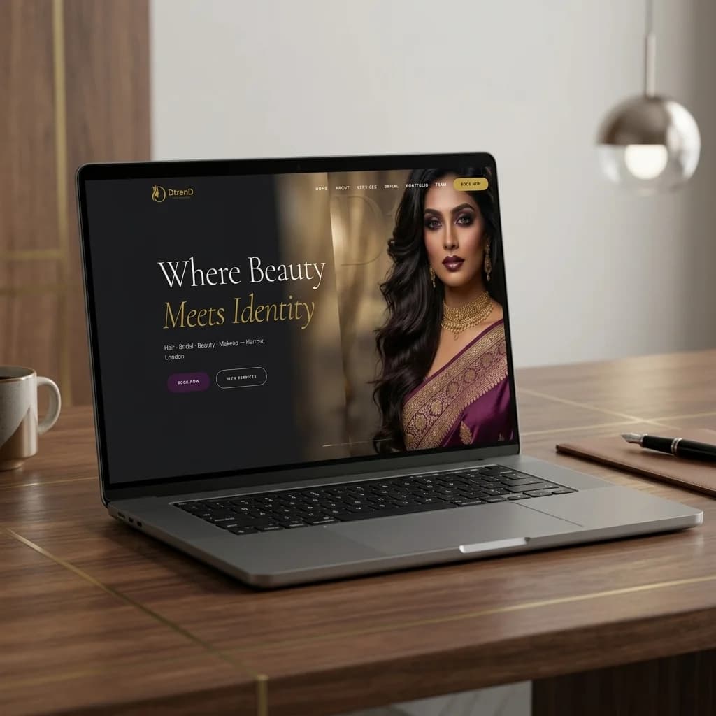 DtrenD Salon — Salon & Spa website design by Shopfront Digital